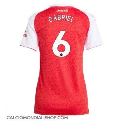 Maglie da calcio Arsenal Gabriel Magalhaes #6 Prima Maglia Femminile 2025-26 Manica Corta Maglie da calcio Arsenal Gabriel Magalhaes #6 Prima Maglia Femminile 2025-26 Manica Corta